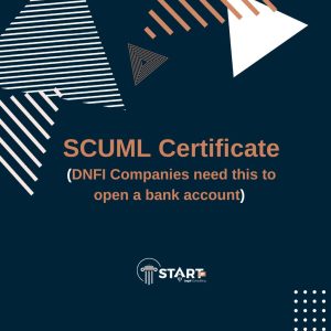 SCUML REGISTRATION <br> (You cannot open a bank account without a SCUML Certificate if your business is: <br>– Dealers in jewelry, cars, and luxury goods, precious stones and metals <br>– Real estate, Estate Developers, Estate Surveyors and Valuers, Estate Agents <br> – Chartered Accountants, Audit Firms, Tax Consultants, Clearing and Settlement Companies <br> – Hotels, Casinos, Supermarkets <br>-Deals in Mechanized Farming Equipment and Machineries, Practitioners of Mechanized Farming <br> – Non-Governmental Organizations (NGOs)